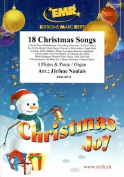 クリスマス・ソング・18曲集 (フルート三重奏+ピアノ)【18 Christmas Songs】
