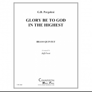 いと高き所では栄光が神に (ペルゴレージ) (金管五重奏)【Glory to God in the Highest】