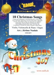 クリスマス・ソング・18曲集 (ヴァイオリン+チェロ+ピアノ)【18 Christmas Songs】