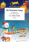 クリスマス・ソング・18曲集 (ユーフォニアム四重奏+ピアノ)【18 Christmas Songs】