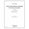 2つの楽章・セントポール組曲より (ホルスト) (金管五重奏)【Two Movements from St. Paul's Suite】