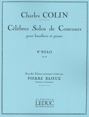 ソロ・ド・コンクール・作品33 （チャールズ・コラン）（オーボエ+ピアノ）【Celebres Solos De Concours – 1st Solo, No.33】