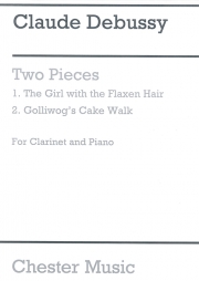 2つの小品（亜麻色の髪の乙女・ゴリウォーグのケークウォーク）（クラリネット+ピアノ）【Two Pieces for Clarinet and Piano】