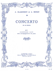 サクソフォン協奏曲・Op.109・変ホ長調（アレクサンドル・グラズノフ）（アルトサックス+ピアノ）【Saxophone Concerto Op.109 In E Flat】