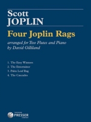 4つのジョプリン・ラグ  (スコット・ジョプリン）(フルート二重奏+ピアノ)【Four Joplin Rags】