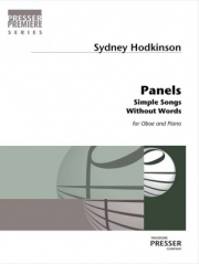 パネル （シドニー・ハドキンソン）（オーボエ+ピアノ）【Panels Simple Songs Without Words For Oboe And Piano】