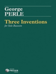 3つのインヴェンション（ジョージ・パール）（バスーン）【Three Inventions】