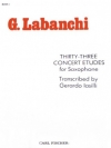 33のコンサート・エチュード（ガエターノ・ラバンキ）（アルトサックス）【Thirty-Three Concert Etudes】