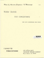 デュオ・コンチェルタンテ（ウィリアム・プレッサー）（アルトサックス+ピアノ）【Duo Concertante】
