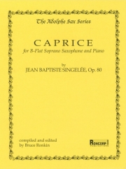 カプリス・Op.80（ジャン＝パティスト・サンジュレー）（ソプラノサックス+ピアノ）【Caprice, Op.80】
