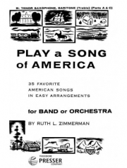 アメリカ・ソング35曲集（テナーサックス二重奏）【Play A Song Of America  35 Favorite American Songs】