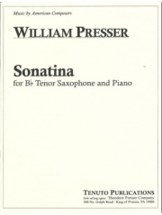 ソナチネ（ウィリアム・プレッサー）（テナーサックス+ピアノ）【Sonatina】