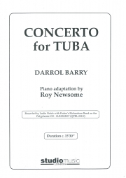 テューバのための協奏曲（ダロル・バリー）（テューバ+ピアノ）【Concerto For Tuba】