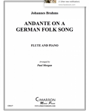 ドイツ民謡によるアンダンテ（ヨハネス・ブラームス）（フルート+ピアノ）【Andante on a German Folk Song】