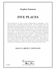 ファイブ・プレース（スティーブン・エモンズ）（クラリネット+ピアノ）【Five Places】