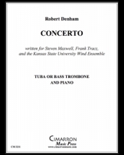 テューバ協奏曲（ロバート・デンハム）（テューバ+ピアノ）【Concerto for Tuba】