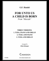 1人のみどりごが我らのために生まれた (ヘンデル)（テューバ+ピアノ）【For Unto Us a Child is Born】