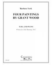 グラント・ウッドによる4つの絵画（バーバラ・ヨーク）（テューバ+ピアノ）【Four Paintings by Grant Wood】