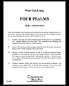 4つの聖歌（Wan-Yun Liang）（テューバ+ピアノ）【Four Psalms】