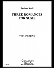 スージーのための3つのロマンス（バーバラ・ヨーク)（テューバ+ピアノ）【Three Romances for Susie】