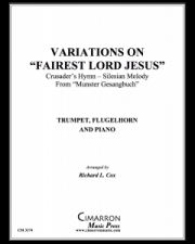 「イエス君はいとうるわし」による変奏曲（トランペット+ピアノ）【Variations on Fairest Lord Jesus】