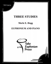 3つの練習曲 （Merle Hogg）（ユーフォニアム+ピアノ）【Three Studies】