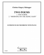 2つのポエム（クリスタ・ハベガー）（ユーフォニアム+ピアノ）【Two Poems for Low Brass】