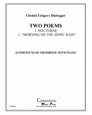 2つのポエム（Christa Habegger）（トロンボーン+ピアノ）【Two Poems for Low Brass】