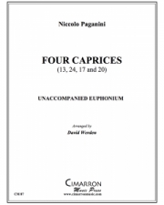 4つのカプリス（ニコロ・パガニーニ）（ユーフォニアム）【Four Caprices (13, 17, 20 and 24)】