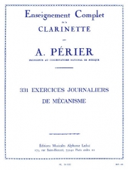 毎日のクラリネット練習曲（オーギュスト・ペリエ）（クラリネット）【331 Daily Exercises of Mechanism for Clarinet】