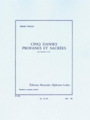 世俗と神聖な5つの踊り  (アンリ・トマジ）(木管五重奏)【Cinq Danses Profanes et Sacrées】