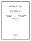 6つの練習曲（ジャン＝ミシェル・ドフェイ）（クラリネット）【6 Etudes】