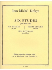 6つの練習曲（ジャン＝ミシェル・ドフェイ）（フルート）【6 Etudes】