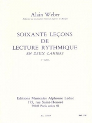 リズムの読譜60題・Vol.2（アラン・ウェーバー） (バスクラリネット）【60 Leçons De Lecture Rythmique Vol.2】