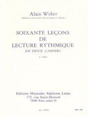 リズムの読譜60題・Vol.2（アラン・ウェーバー） (アルトサックス）【60 Leçons De Lecture Rythmique Vol.2】