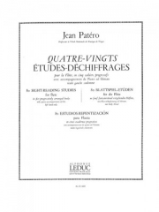 80の練習曲・Vol.5（ジーン・パテーロ） (フルート+ピアノ）【80 Etudes de Dechiffrages Vol.5】