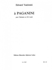 ア・パガニーニ（エドワード・ヤジンスキ）（クラリネット）【A Paganini】