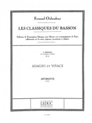 アダージョとビバーチェ（Alain Antonietto）（バスーン+ピアノ）【Adagio et Vivace】