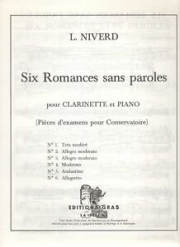 アレグレット「6つの無言歌」より（リュシアン・ニヴェール） (クラリネット+ピアノ）【6 Romances sans Paroles No.6: Allegretto】