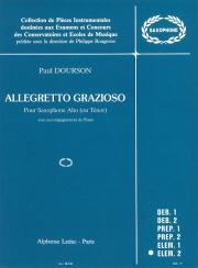 アレグレット・グラツィオーソ（ポール・ドーソン） (テナーサックス+ピアノ）【Allegretto Grazioso】
