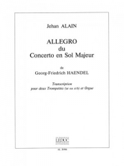 アレグロ (ヘンデル)  (トランペット二重奏+オルガン)【Allegro from the Concerto Op.4, No.1 in G major】