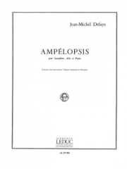 野葡萄（ジャン＝ミシェル・ドフェイ） (アルトサックス+ピアノ）【Ampelopsis】