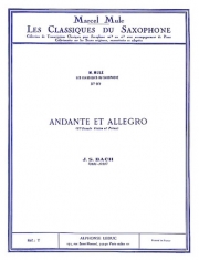アンダンテとアレグロ（バッハ） (アルトサックス+ピアノ）【Andante Et Allegro  Sonate No.1 】