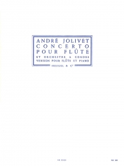 フルートとオーケストラのための協奏曲（アンドレ・ジョリヴェ） (フルート+ピアノ）【Concerto For Flute And String Orchestra】