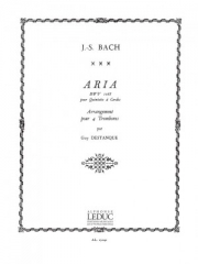 アリア  (バッハ）(トロンボーン四重奏)【Aria from the Suite BWV1068 in D】
