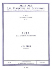 アリア（バッハ） (アルトサックス+ピアノ）【Aria From Suite in D BWV 1068】