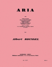 アリア（アルベール・ルーセル） (オーボエ+ピアノ）【Aria Pour Hautbois Et Piano】