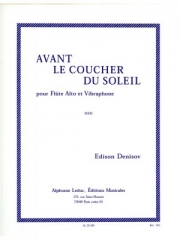 日暮れ前に（エディソン・デニソフ）（アルトフルート+ビブラフォン）【Avant le Coucher du Soleil】