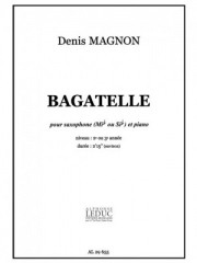バガテル（デニス・マグノン） (アルトサックス+ピアノ）【Bagatelle】