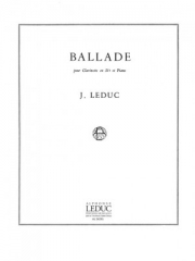 バラード（ジャック・ルデュック） (クラリネット+ピアノ）【Ballade】